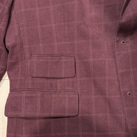 Men's Stafford Burgundy Blazer - Picture 4 of 6